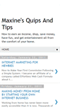 Mobile Screenshot of maxinesquipsandtips.blogspot.com