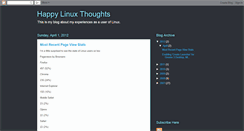 Desktop Screenshot of happylinuxthoughts.blogspot.com