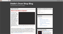 Desktop Screenshot of diddlesdrumshop.blogspot.com