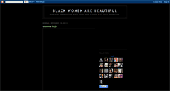 Desktop Screenshot of blackwomenarebeautiful.blogspot.com