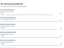 Tablet Screenshot of no-tech-problems.blogspot.com