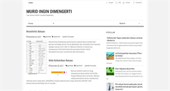 Desktop Screenshot of muridingindimengerti.blogspot.com