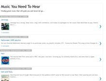 Tablet Screenshot of musicyouneedtohear.blogspot.com