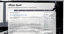 Desktop Screenshot of albanyspark.blogspot.com