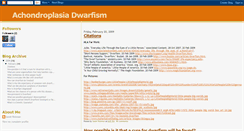 Desktop Screenshot of biodwarfism.blogspot.com