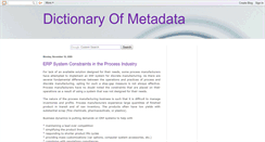 Desktop Screenshot of metadatadictionary.blogspot.com