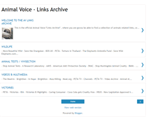 Tablet Screenshot of animalvoice-linksarchive.blogspot.com