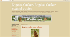 Desktop Screenshot of engelse-cocker-woefkesranch.blogspot.com