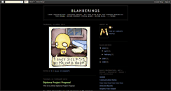 Desktop Screenshot of blahberings.blogspot.com