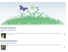 Tablet Screenshot of adanacparkcommunitygarden.blogspot.com