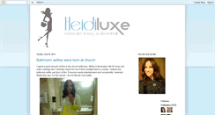 Desktop Screenshot of heidiluxe.blogspot.com