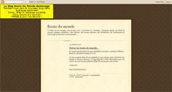 Desktop Screenshot of boutsdumonde.blogspot.com