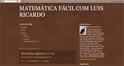 Desktop Screenshot of matematicafacilcomluisricardo.blogspot.com