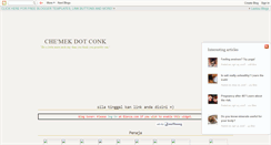 Desktop Screenshot of cekmekdotconk.blogspot.com