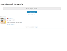 Tablet Screenshot of mundoruralenventa.blogspot.com