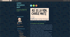 Desktop Screenshot of como-deciamos-ayer.blogspot.com