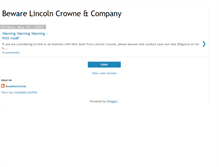 Tablet Screenshot of lincolncrowne.blogspot.com