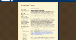 Desktop Screenshot of intentional-teacher.blogspot.com