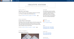 Desktop Screenshot of creativesisters.blogspot.com