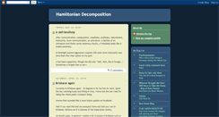 Desktop Screenshot of hamiltoniandecomp.blogspot.com