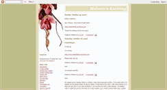 Desktop Screenshot of melsknittings.blogspot.com