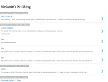 Tablet Screenshot of melsknittings.blogspot.com