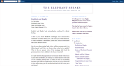 Desktop Screenshot of elephantspeaks.blogspot.com