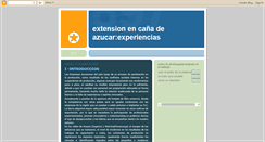 Desktop Screenshot of extensionencanadeazucar.blogspot.com