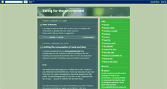 Desktop Screenshot of eatingfortheenvironment.blogspot.com