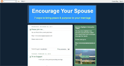 Desktop Screenshot of encourageyourspouse.blogspot.com