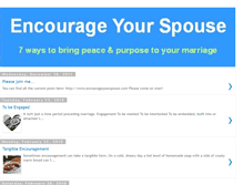 Tablet Screenshot of encourageyourspouse.blogspot.com