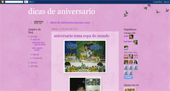 Desktop Screenshot of dicasdeaniversario.blogspot.com