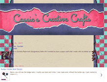 Tablet Screenshot of cassiescreativecrafts.blogspot.com