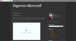 Desktop Screenshot of algernonmoncrieff.blogspot.com