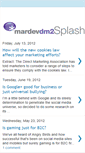 Mobile Screenshot of mardevdm2splash.blogspot.com