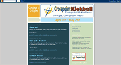 Desktop Screenshot of crosspointkickball.blogspot.com