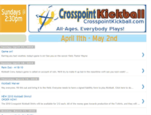 Tablet Screenshot of crosspointkickball.blogspot.com