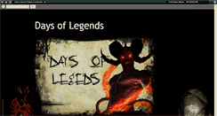 Desktop Screenshot of daysoflegends.blogspot.com