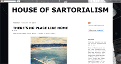 Desktop Screenshot of houseofsartorialism.blogspot.com