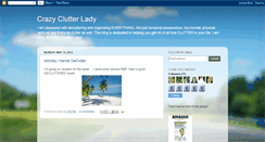 Desktop Screenshot of crazyclutterlady.blogspot.com