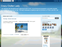 Tablet Screenshot of crazyclutterlady.blogspot.com