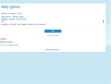Tablet Screenshot of daily-gizmo.blogspot.com