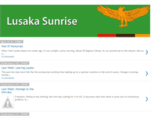 Tablet Screenshot of lusakasunrise.blogspot.com