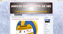 Desktop Screenshot of amigosdoesportesbc.blogspot.com