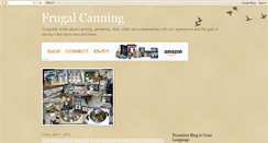 Desktop Screenshot of frugalcanning.blogspot.com