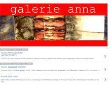 Tablet Screenshot of galerieannanews.blogspot.com