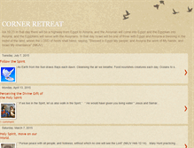 Tablet Screenshot of cornerretreat.blogspot.com