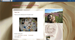 Desktop Screenshot of heatherandjameswedding.blogspot.com