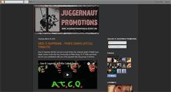 Desktop Screenshot of juggernautpromotions.blogspot.com