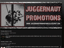 Tablet Screenshot of juggernautpromotions.blogspot.com